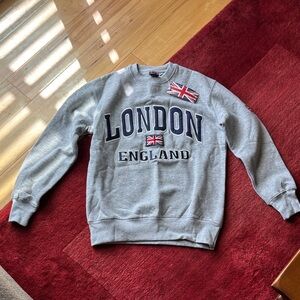 Gray London England Crewneck Sweater